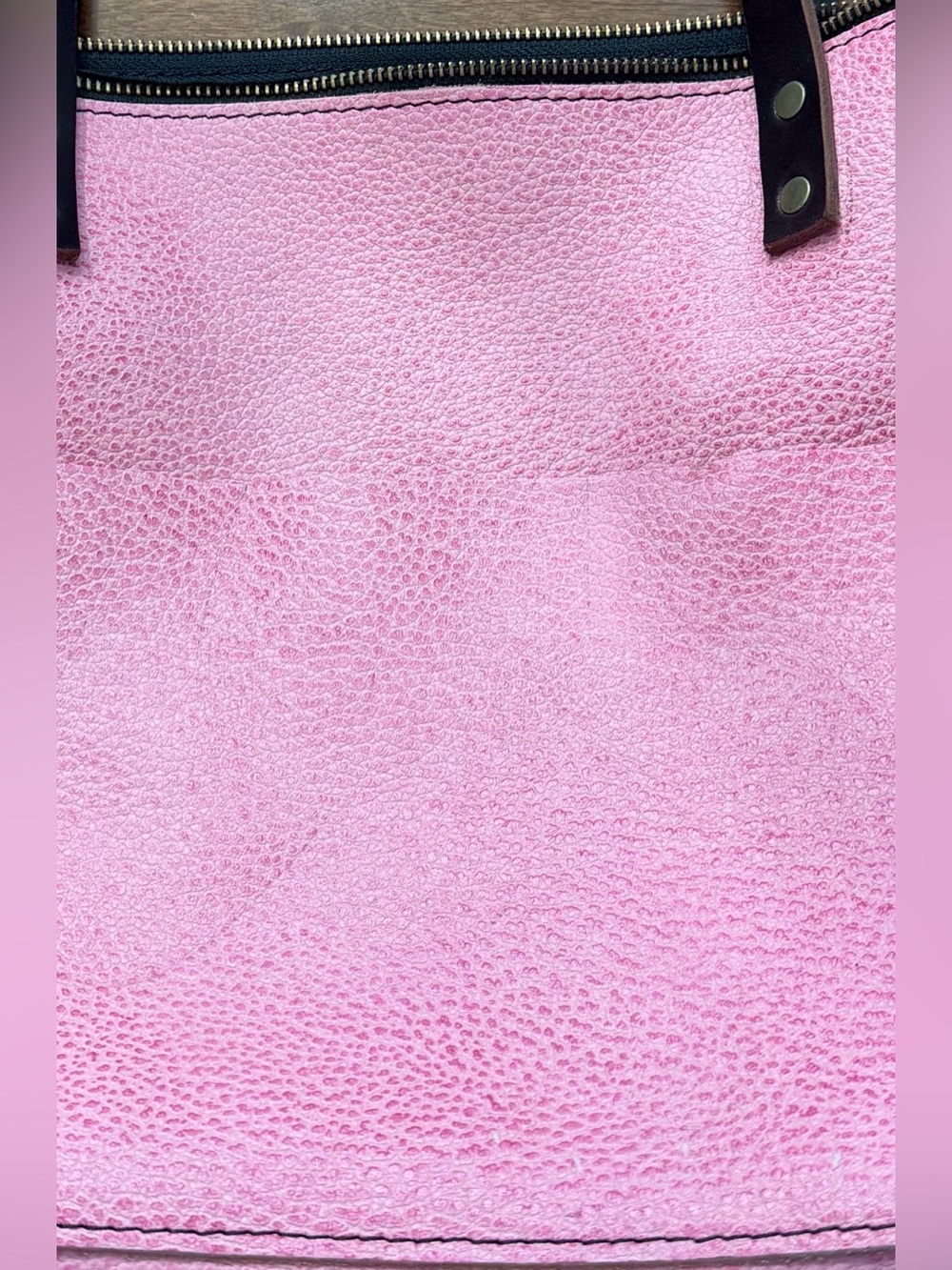 Portland Leather Goods Bubblegum Large Zip Tote 🍬🫧 - Picture 5 of 5